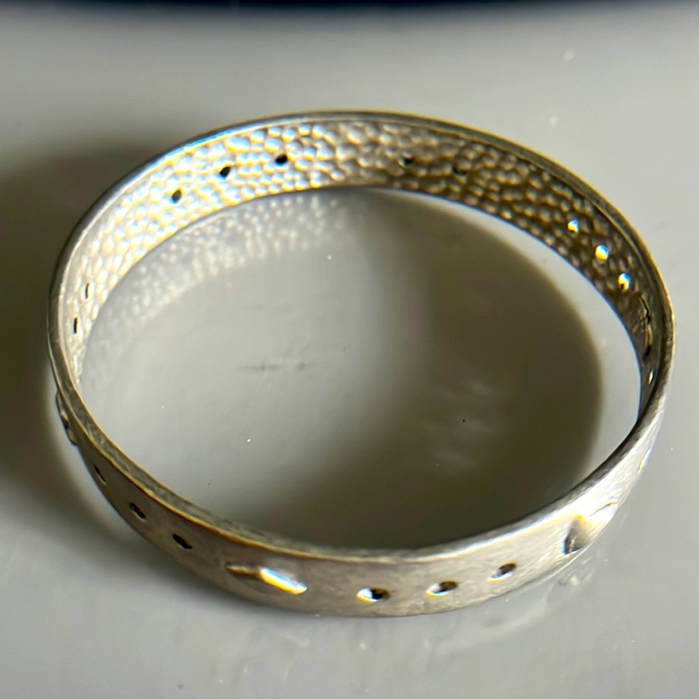Robert Rose Silver Tone Bangle Bracelet